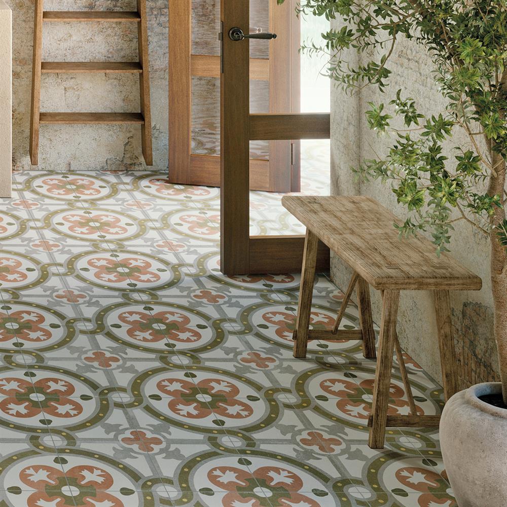 ammoudi green mediterranean patterned tiles